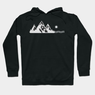 Nature Mountain, Sea & Sun For Wanderlust And Travel Hoodie